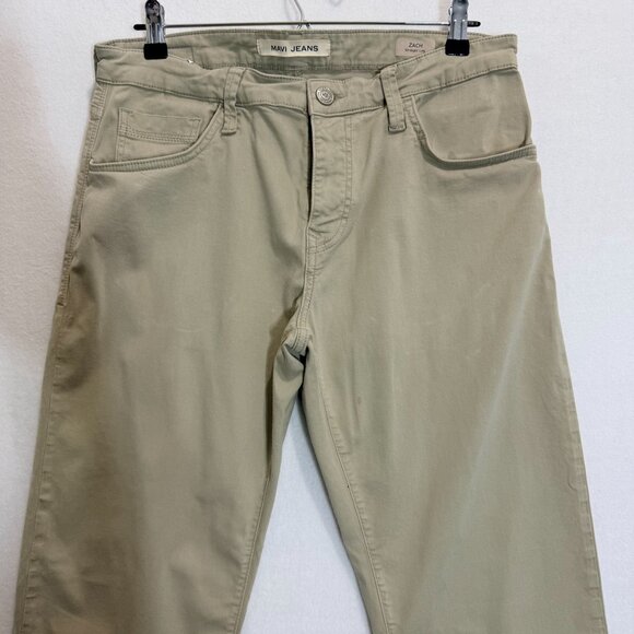 Mavi Jeans Zach Straight Leg Mens Khaki Pants Size 34/32 Cotton Blend - Picture 7 of 16